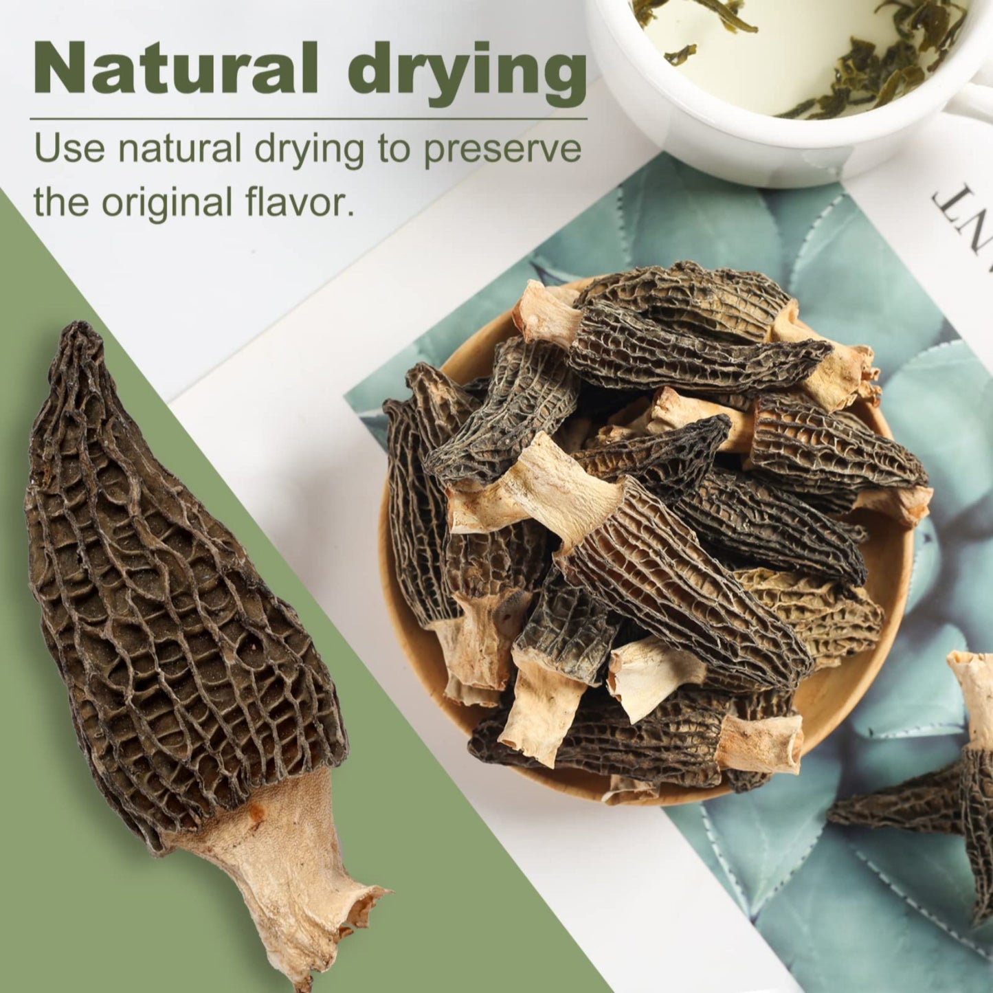 Premium Dried Morels in Tin - 1.0 oz