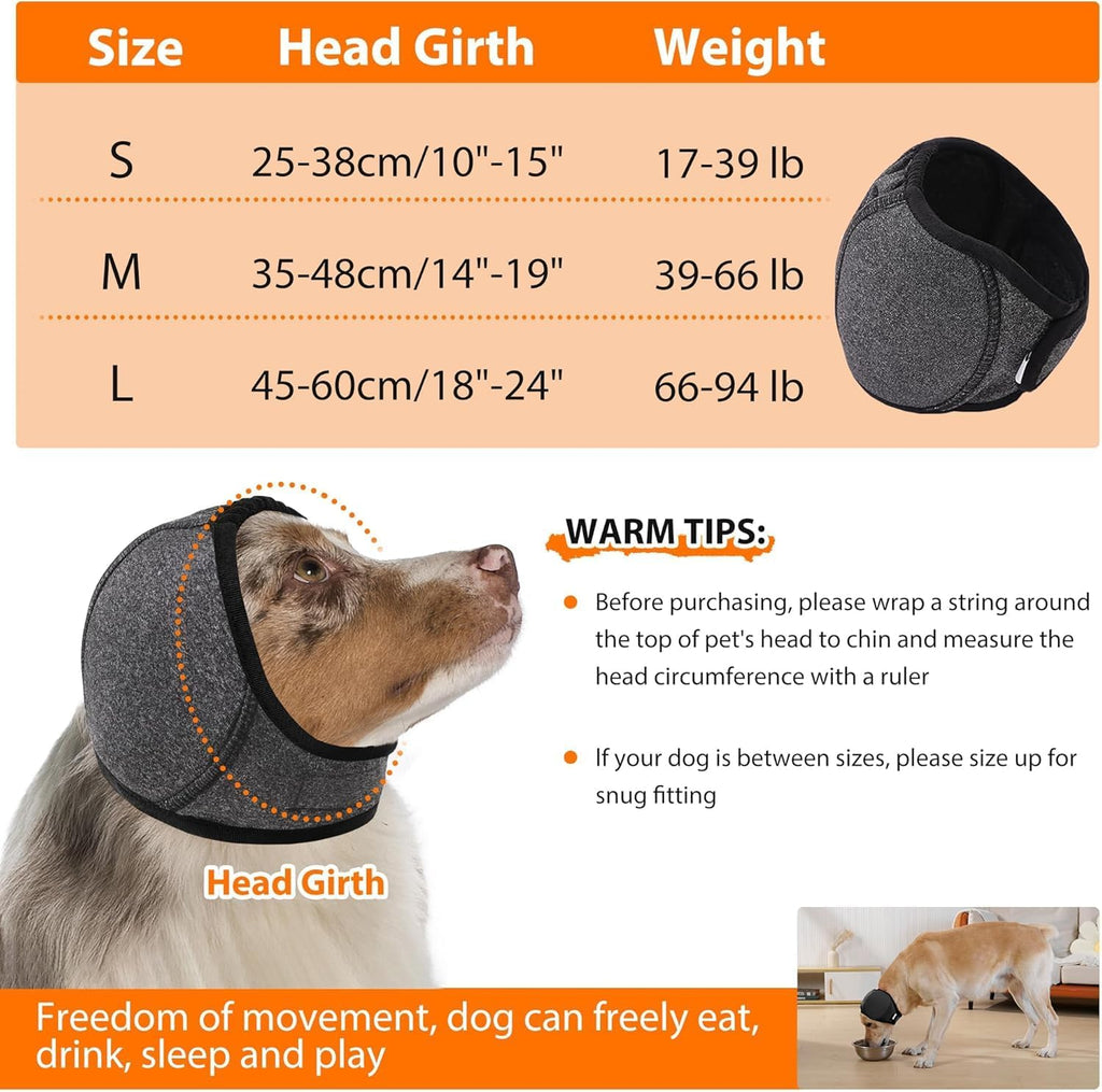 Dog Calming Hoodie Ear Wraps for Dogs