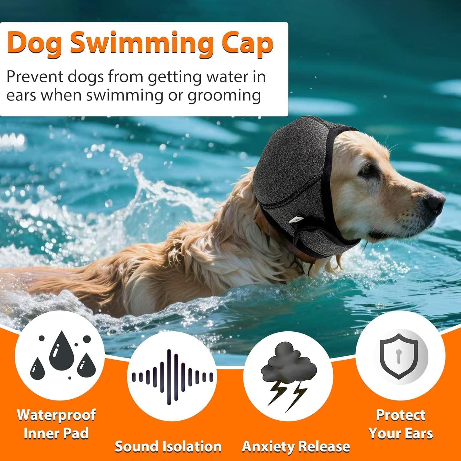 Dog Calming Hoodie Ear Wraps for Dogs